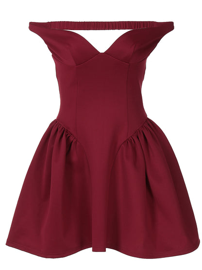 V-Neck Backless Bodycon Dress - Slim Fit Party Style