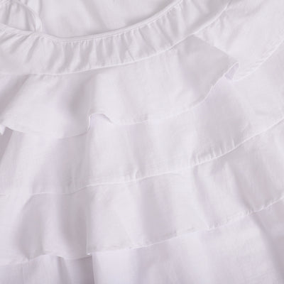 Summer Multi-layer Ruffled Mini Dress - Backless Adjustable Camisole