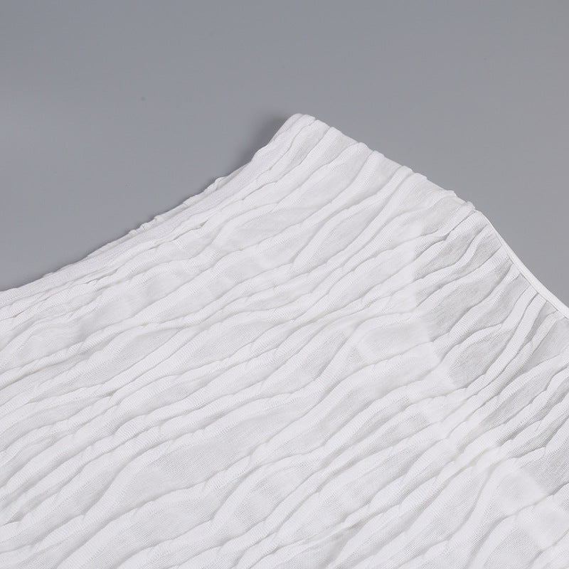 Summer Slit Skirt Outfit Set - Sexy Crop Top