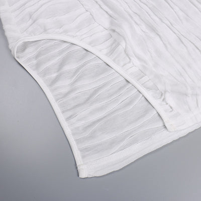 Summer Slit Skirt Outfit Set - Sexy Crop Top