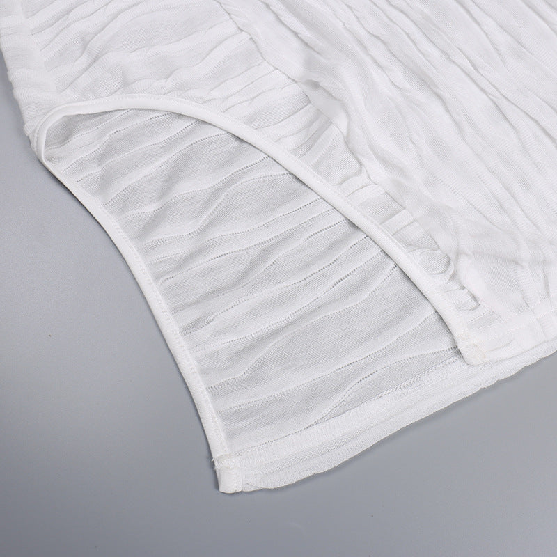 Summer Slit Skirt Outfit Set - Sexy Crop Top