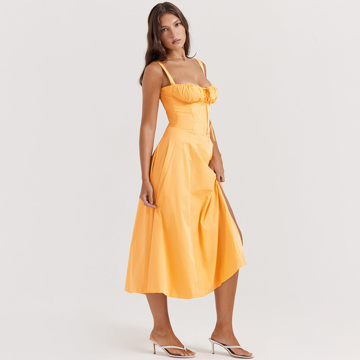 Backless Sundress - Camisole Midi Vacation