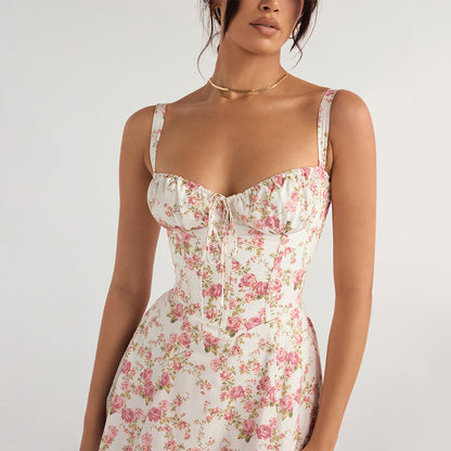 Backless Sundress - Camisole Midi Vacation