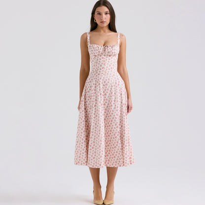 Backless Sundress - Camisole Midi Vacation