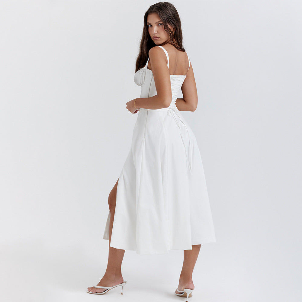 Backless Sundress - Camisole Midi Vacation