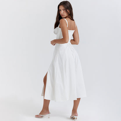 Backless Sundress - Camisole Midi Vacation