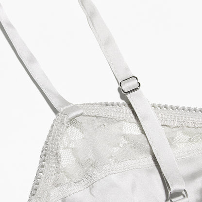 Lace Mystique Maxi - Mesh Fishbone Suspender Dress