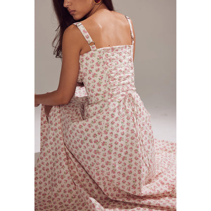 Backless Sundress - Camisole Midi Vacation