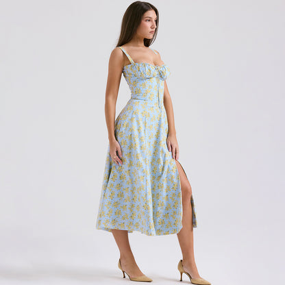 Backless Sundress - Camisole Midi Vacation