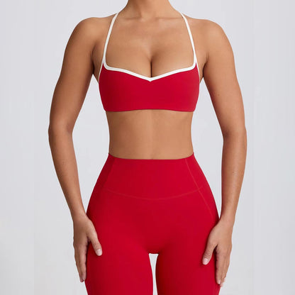 Yoga Activewear Set - Sports Bra Cropped Leggings