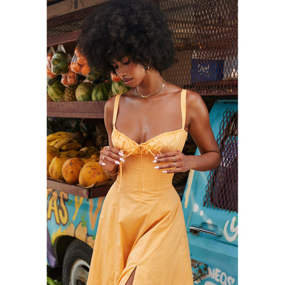 Backless Sundress - Camisole Midi Vacation