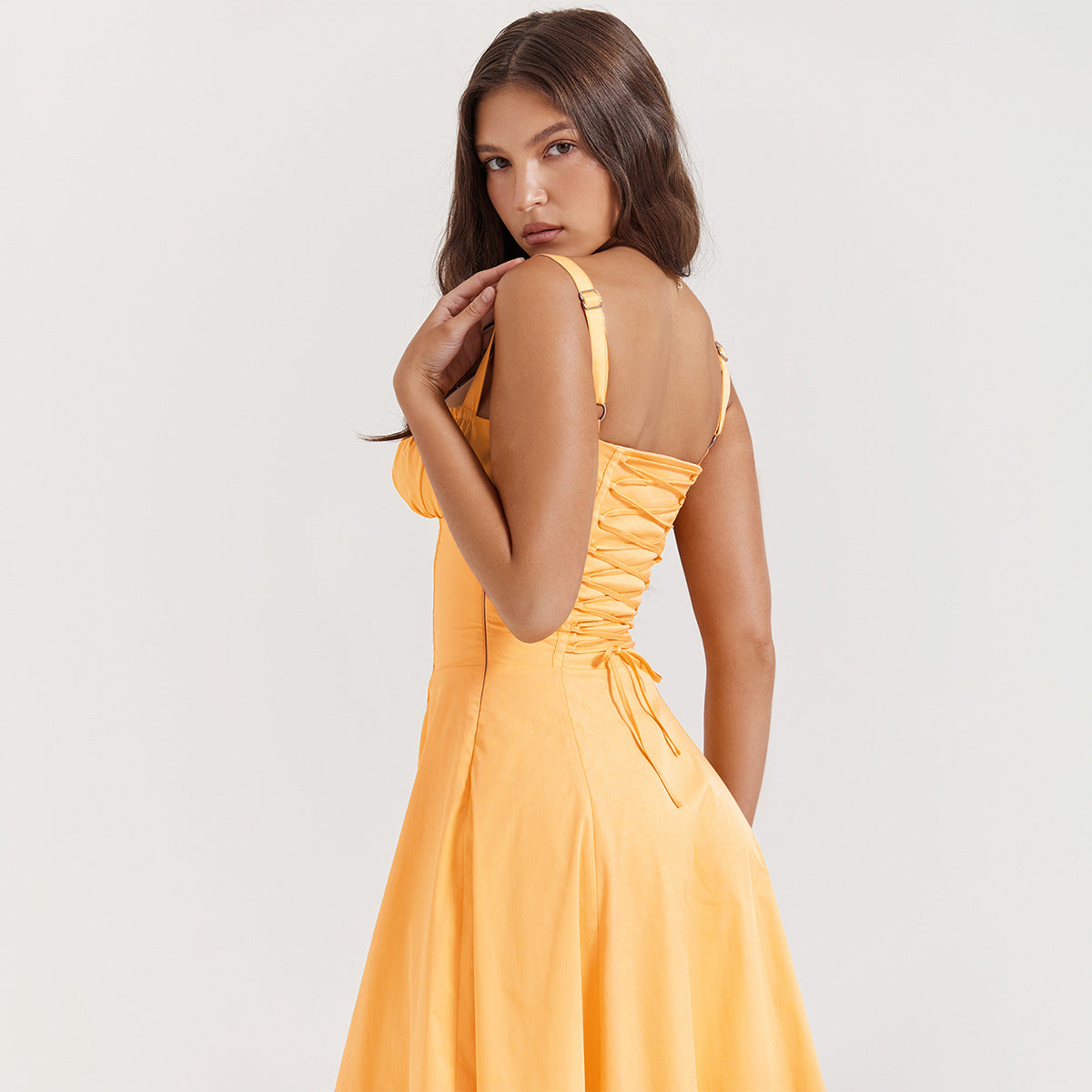 Backless Sundress - Camisole Midi Vacation