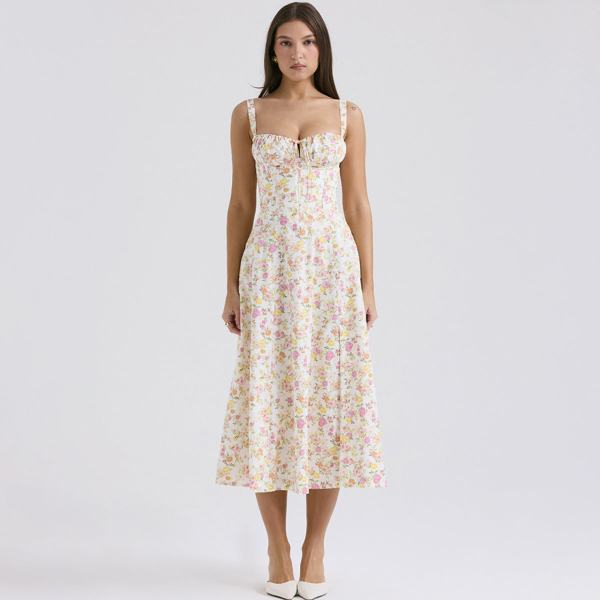 Backless Sundress - Camisole Midi Vacation