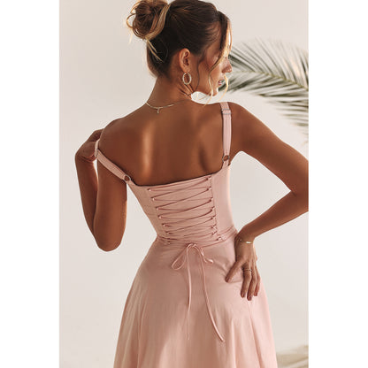 Backless Sundress - Camisole Midi Vacation