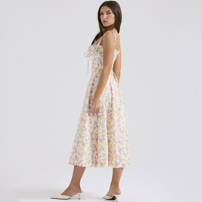 Backless Sundress - Camisole Midi Vacation
