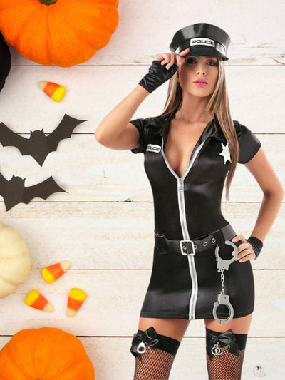 Police Costume Halloween Cosplay Sexy Lingerie Set