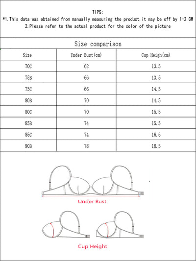 Embroidered Sheer Bra - Colorful Floral Half Cup - Fashions Envy