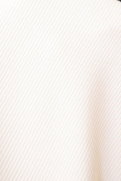 Ribbed Knit Plunge Neck Crop Top