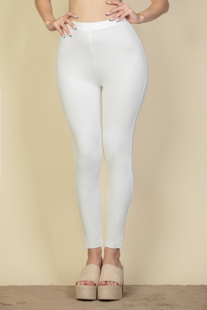 Versatile Solid High Waist Leggings