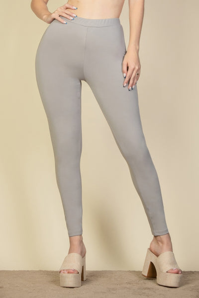 Versatile Solid High Waist Leggings