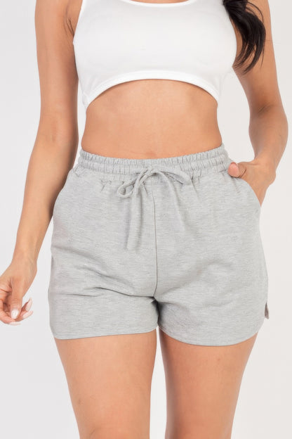 High-Stretch Chic French Terry Shorts