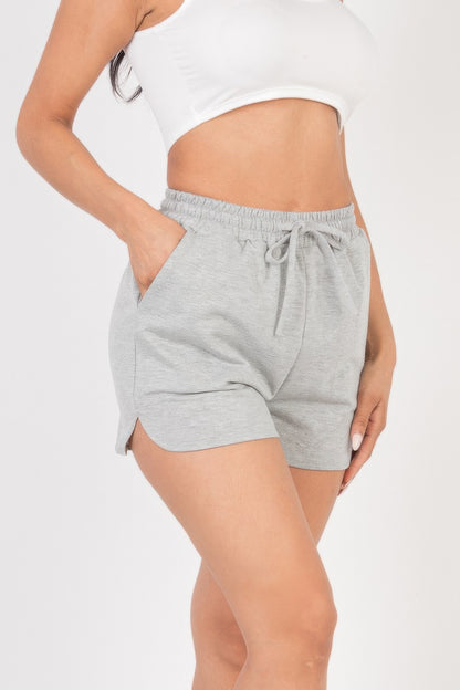 High-Stretch Chic French Terry Shorts