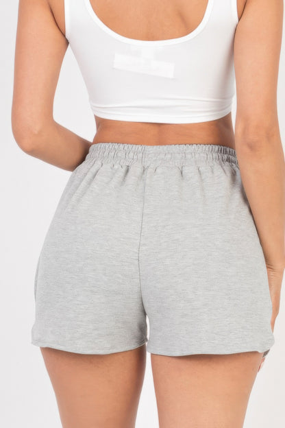 High-Stretch Chic French Terry Shorts