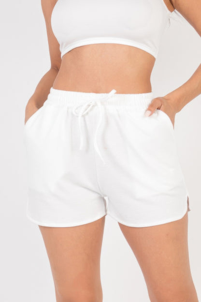 High-Stretch Chic French Terry Shorts