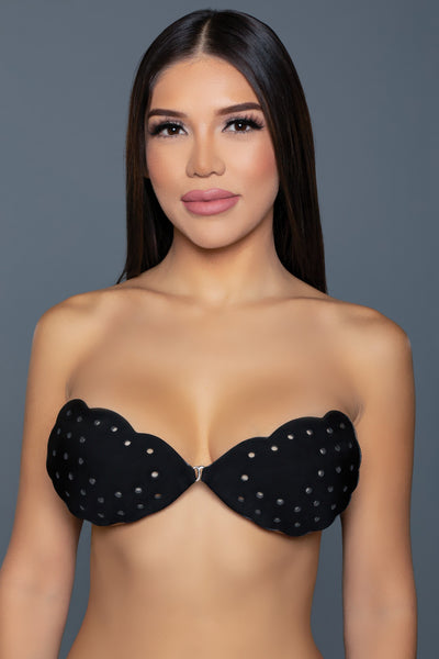 Adhesive Bra - Soft Lightweight Scalloped Edge - Fashions Envy