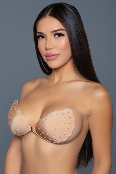 Adhesive Bra - Soft Lightweight Scalloped Edge - Fashions Envy