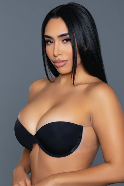 Strapless Adhesive Bra - Invisible Underwire Cups Look - Fashions Envy