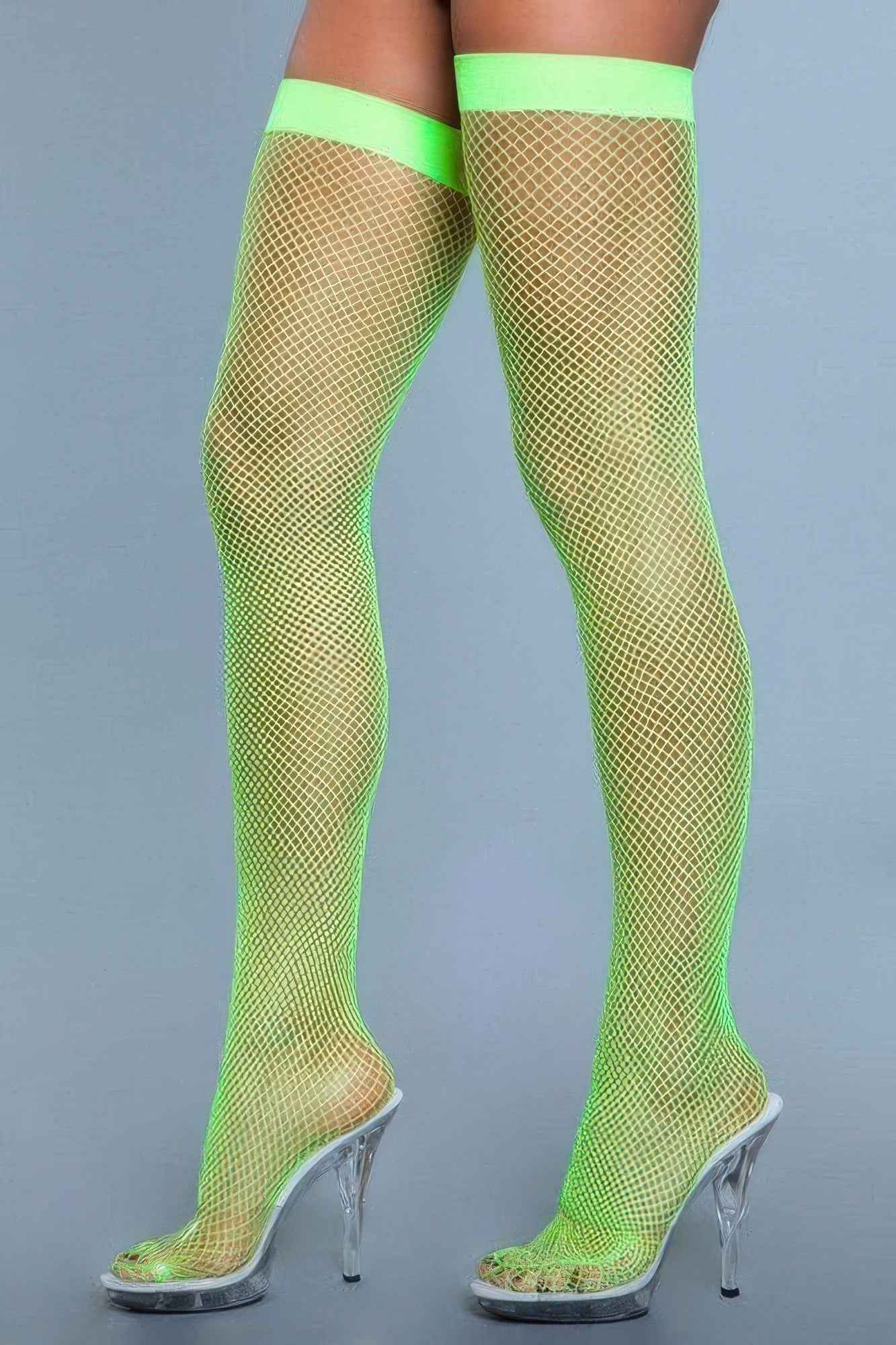 1931 Nylon Fishnet Thigh Highs