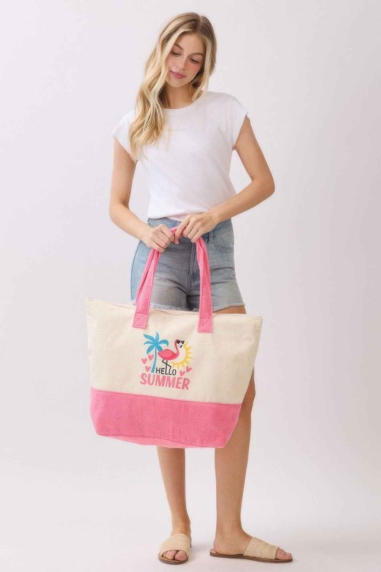 Hello Summer Terry Tote