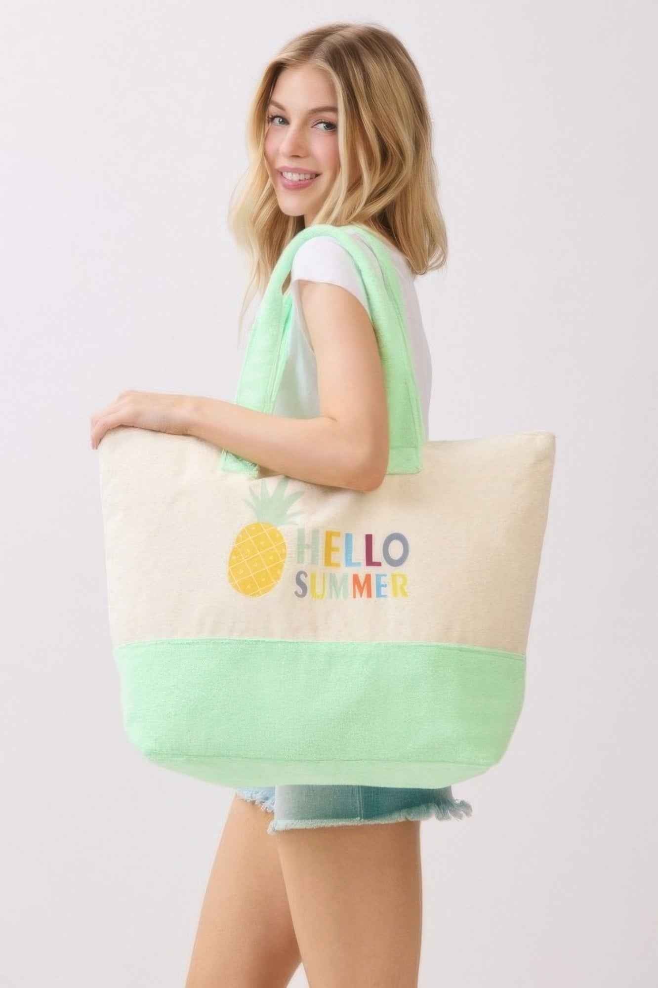 Hello Summer Terry Tote