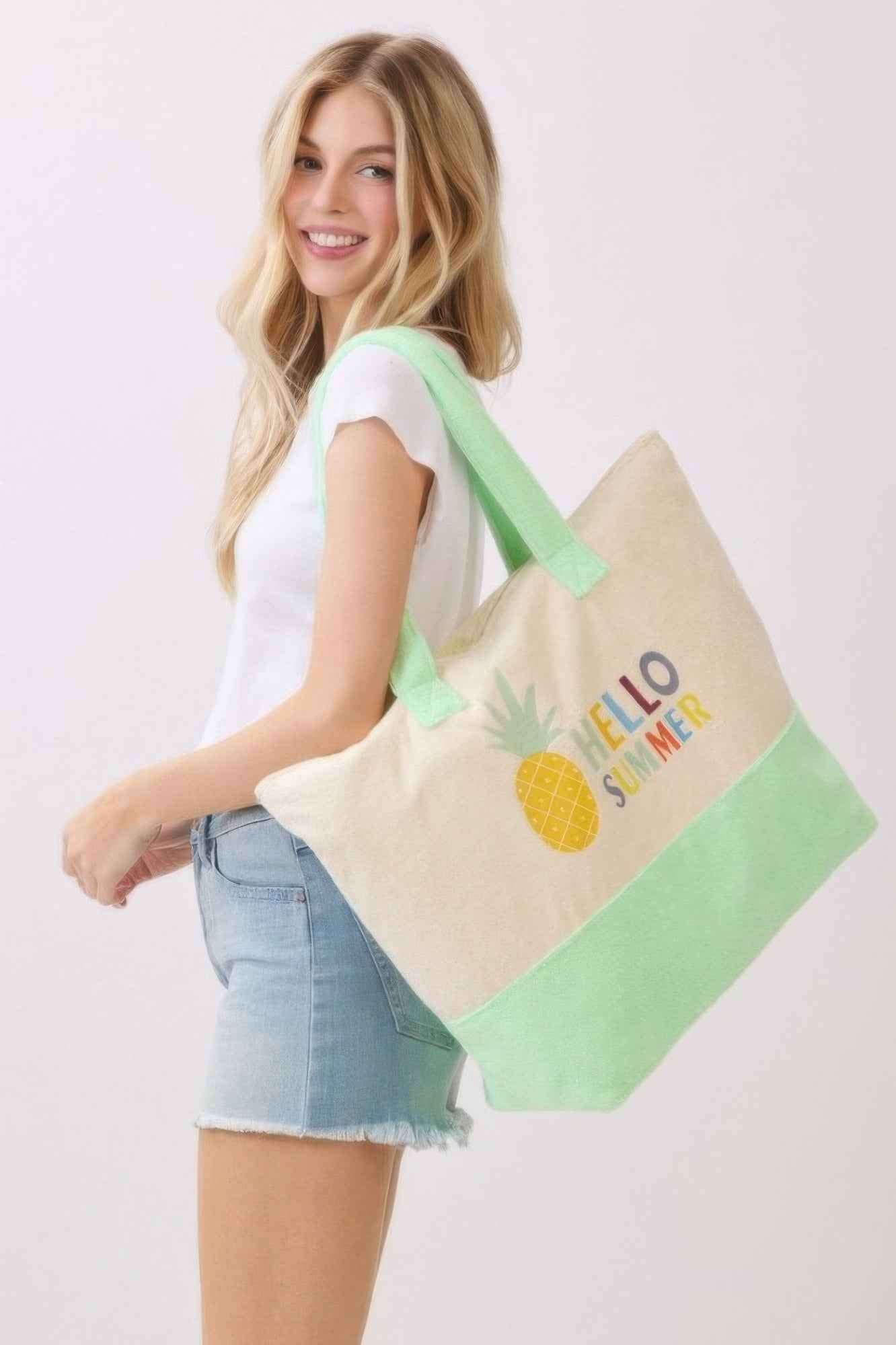 Hello Summer Terry Tote