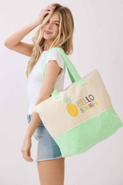 Hello Summer Terry Tote