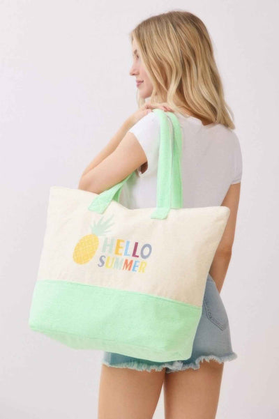 Hello Summer Terry Tote