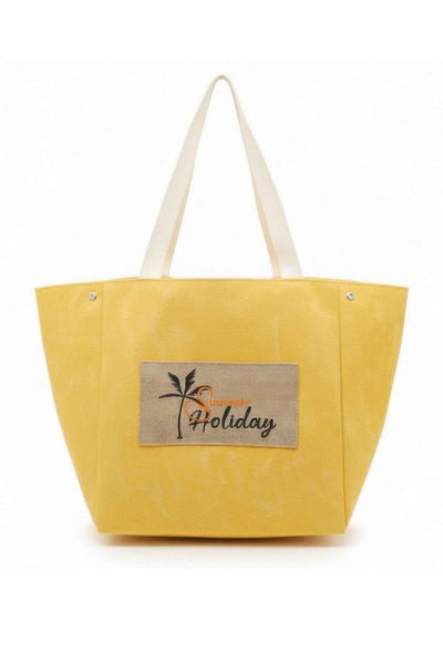 2 In 1 Shoulder & Bucket Style Vintage Canvas Tote