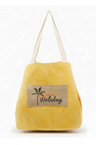 2 In 1 Shoulder & Bucket Style Vintage Canvas Tote