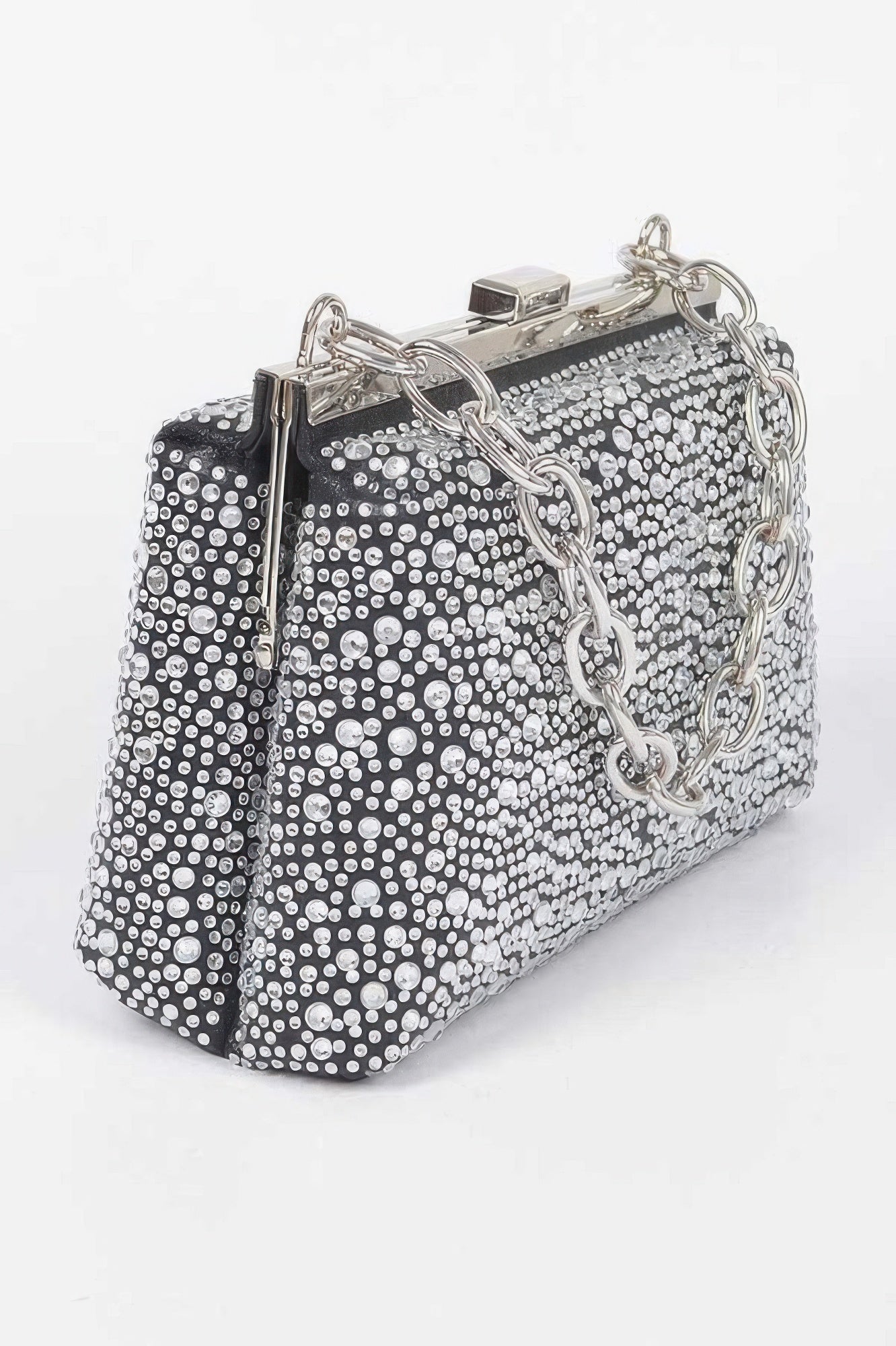 Hotfix Rhinestone Clutch - Prom Handbag
