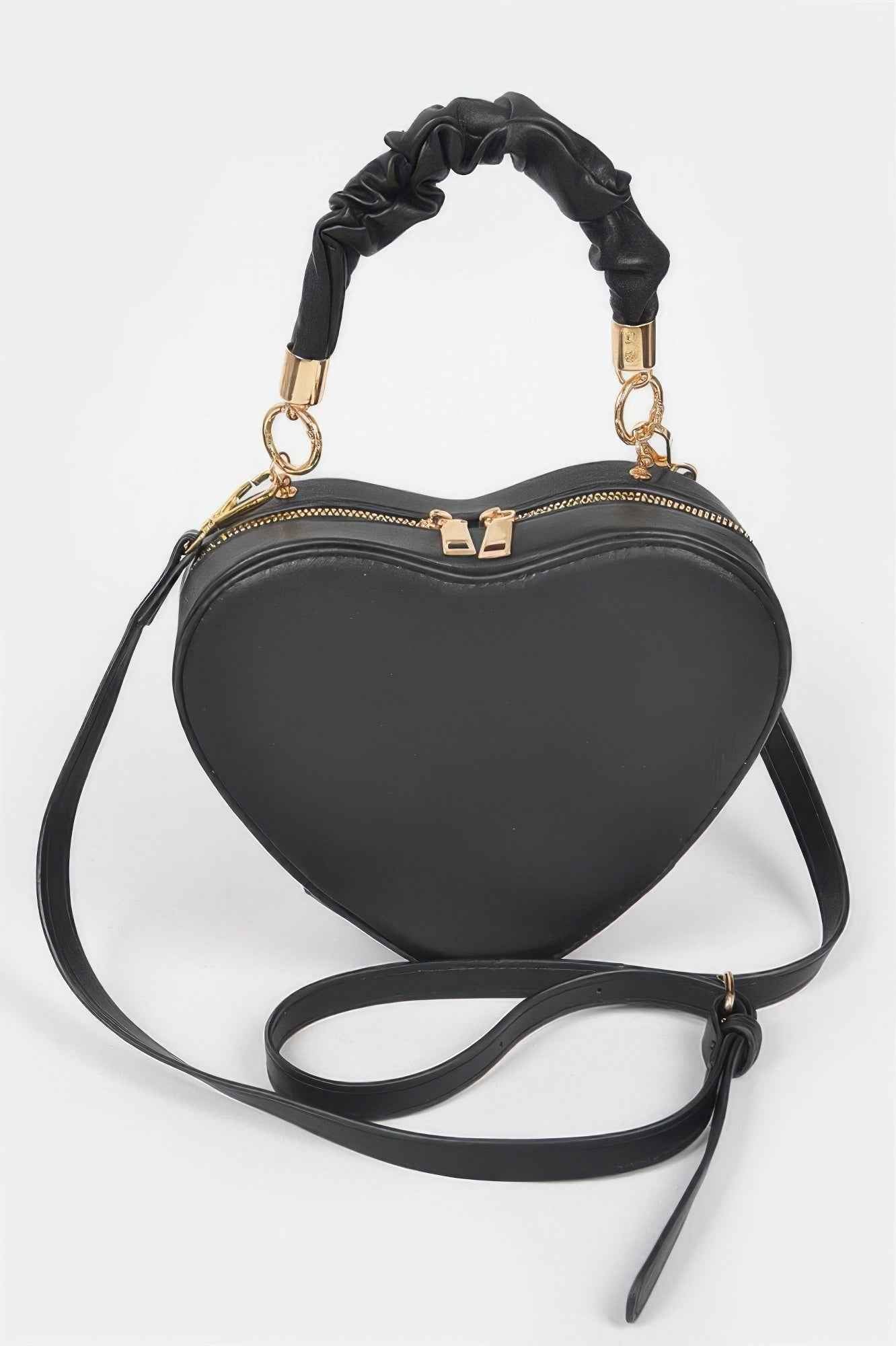 Heart Shape Top Handle Bag - Fun Stylized Purse
