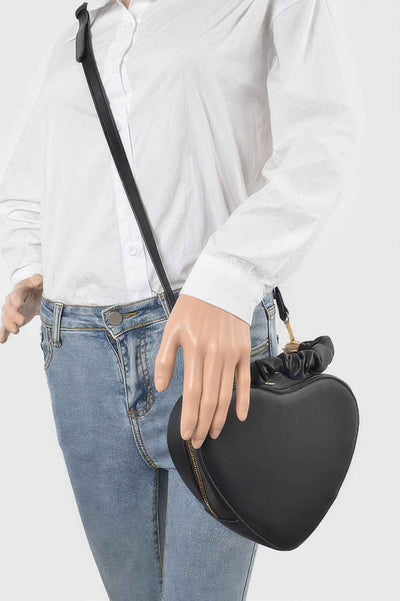 Heart Shape Top Handle Bag - Fun Stylized Purse