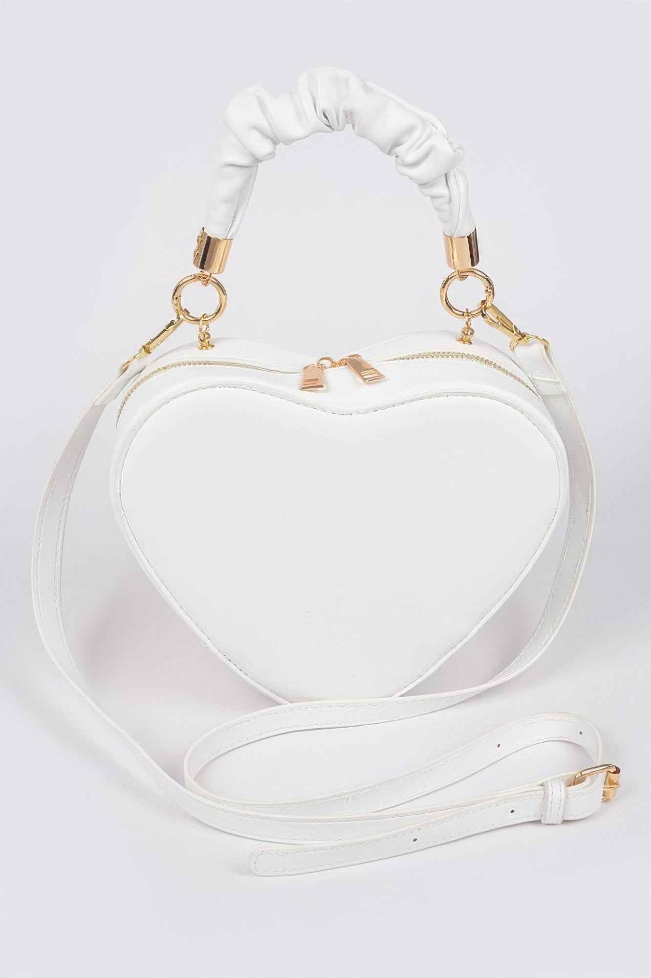 Heart Shape Top Handle Bag - Fun Stylized Purse
