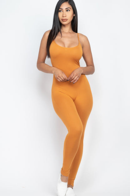 Solid Bodycon Cami Jumpsuit