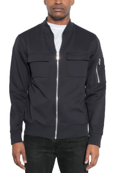 Zip-Up Jacket - Lightweight Cotton Men's Casual - Fashions Envy
