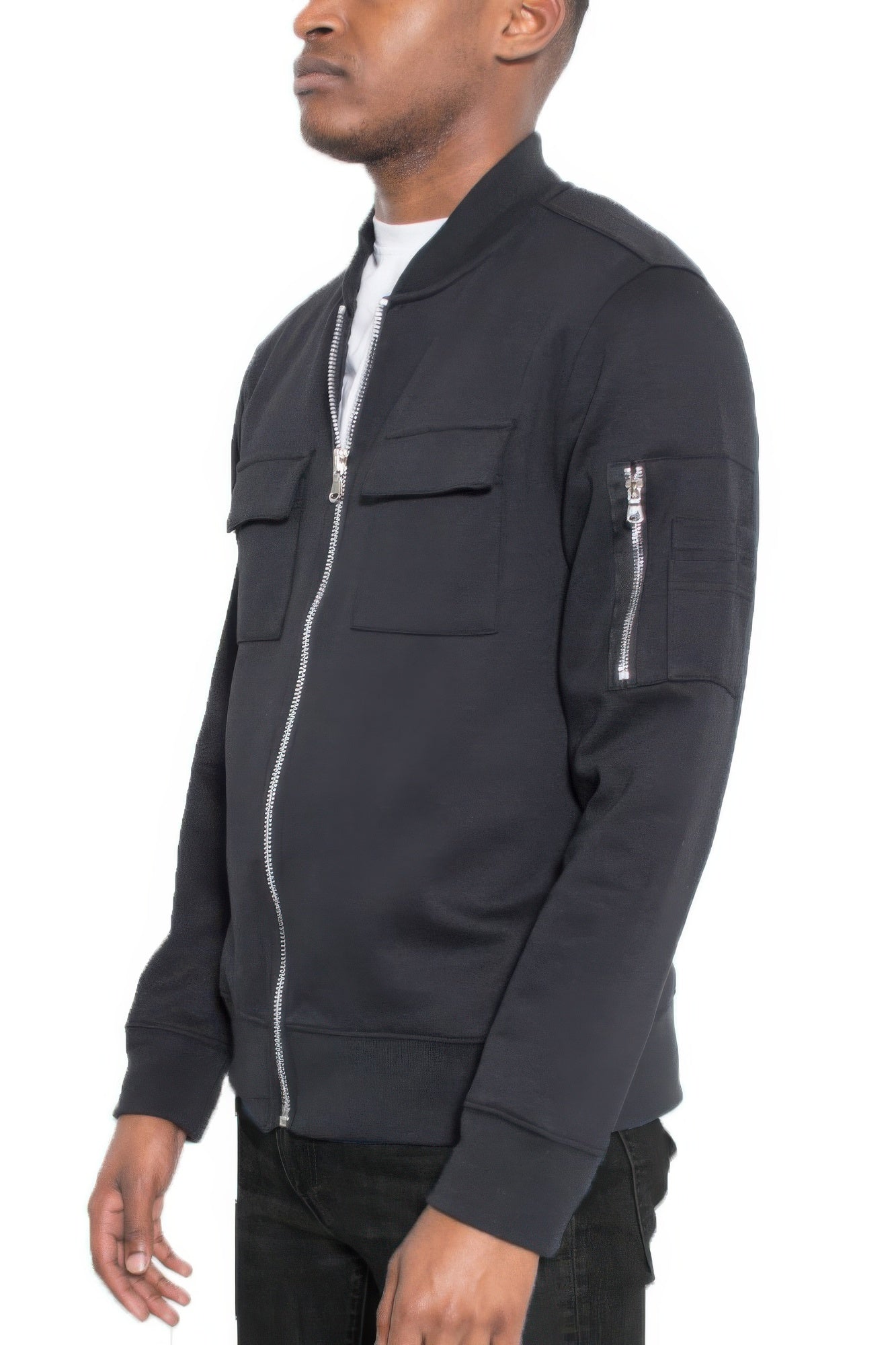 Zip-Up Jacket - Lightweight Cotton Men's Casual - Fashions Envy