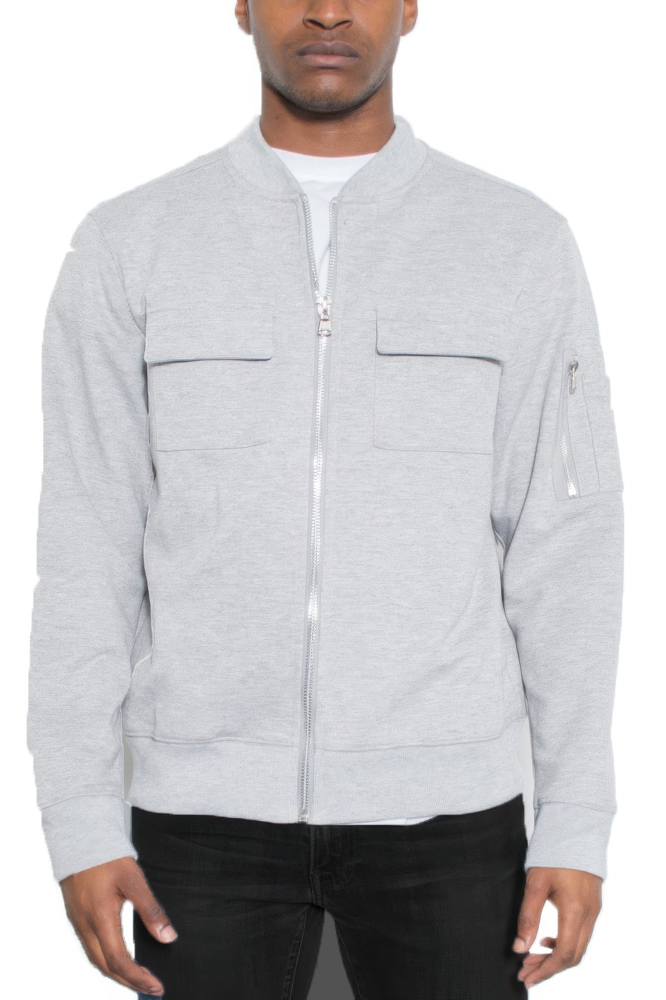 Zip-Up Jacket - Lightweight Cotton Men's Casual - Fashions Envy