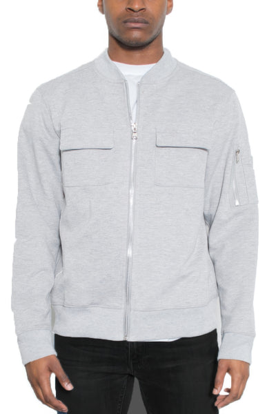 Zip-Up Jacket - Lightweight Cotton Men's Casual - Fashions Envy