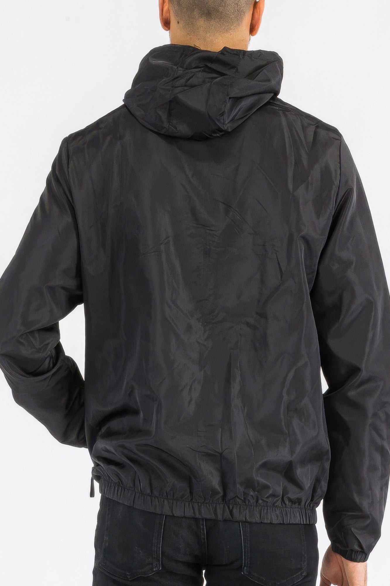 Waterproof Jacket - Lightweight Hooded Reflective Men's - Fashions Envy