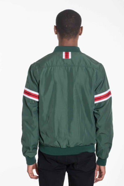 Luxury Woven Taped Bomber Jacket